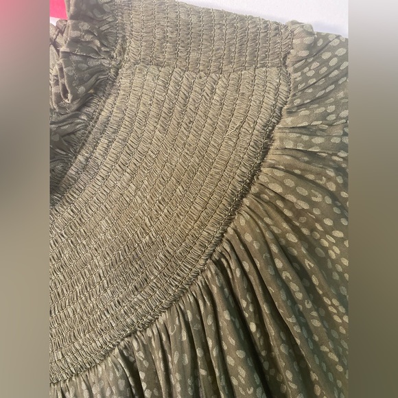 #251 LOFT Smocked Yoke Dress size S NWT - Picture 4 of 13